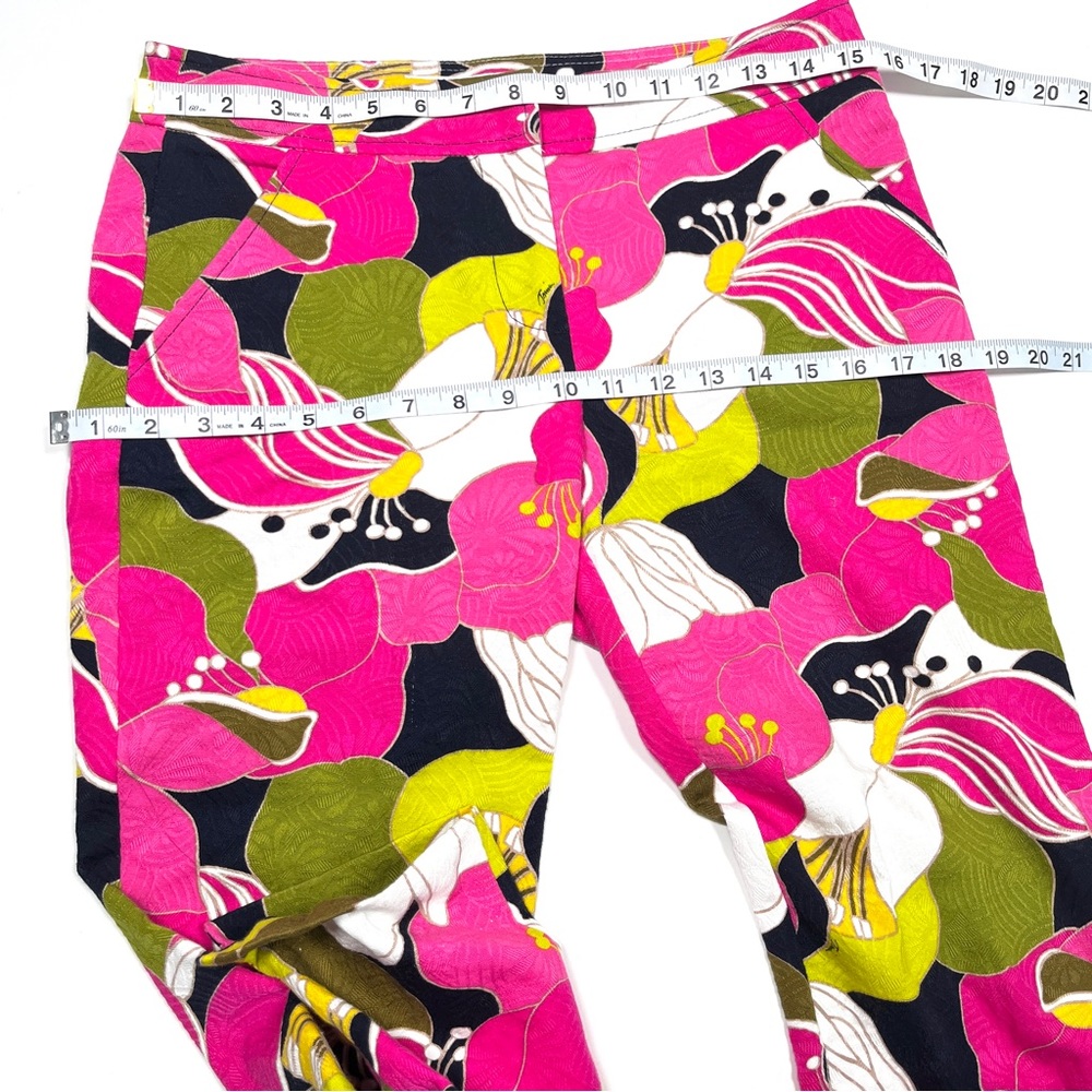 TRINA TURK Los Angeles tropical floral trousers pants - Picture 7 of 11